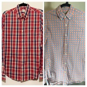 2 J Crew Casual Button Down Shirts